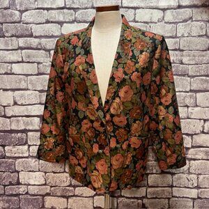 Golden Palace Floral Multicolored Jacket Size 11